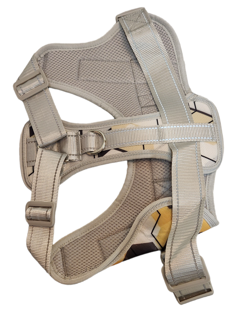 No-Pull Pet Harness Adjustable Soft Padded Dog Vest Reflective No-Choke Pet Oxford Vest with Easy Control Handle for Large Dogs