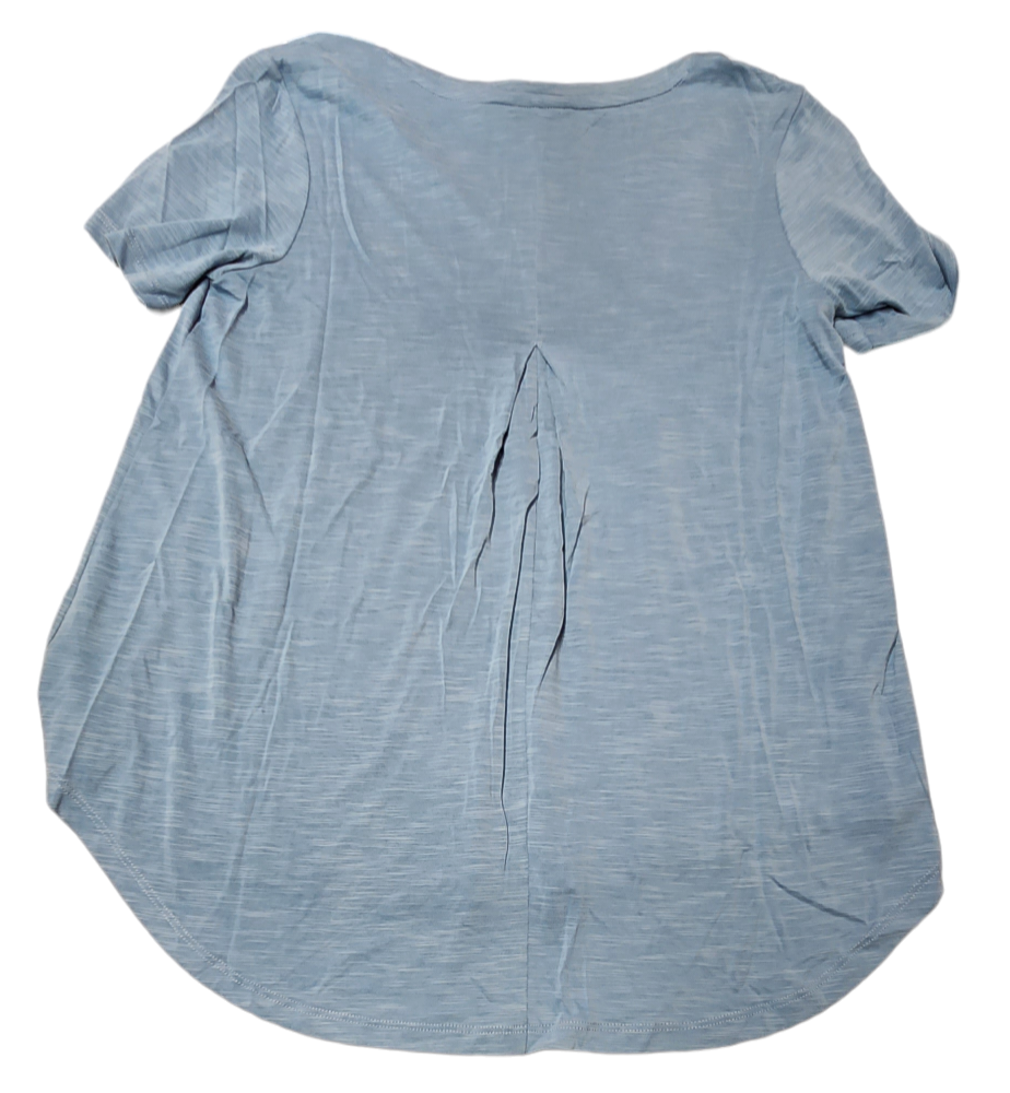 Mod Ref Women Essential Short Sleeve V-Neck Shirt with Back Pleat