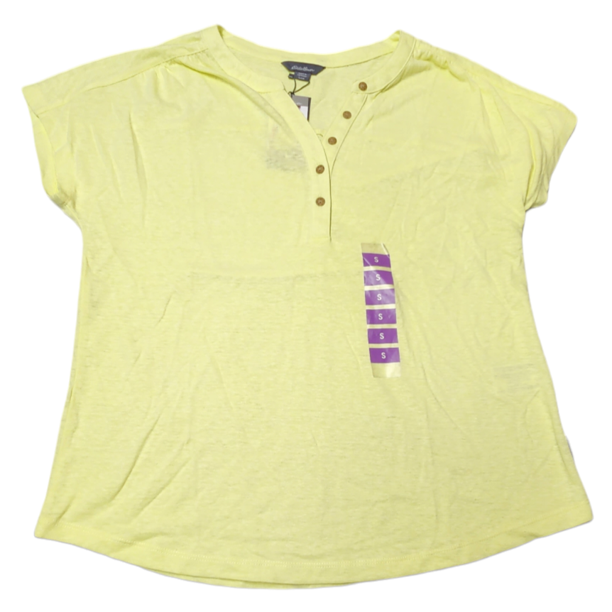 Eddie Bauer Women's Linen Henley Top Size Small