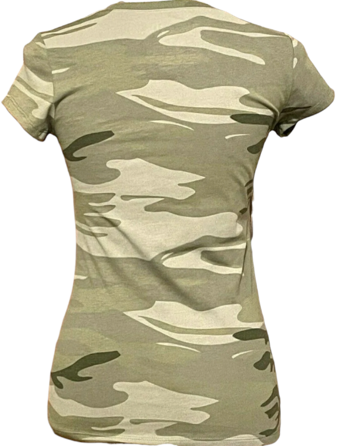 Wound Up Women's Let's Go Get Lost Camo T-shirt