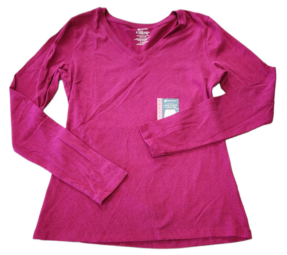 Member's Mark Women's Super Soft Long Sleeve V-Neck Essential Tee
