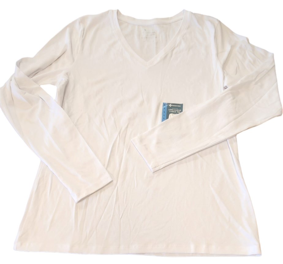 Member's Mark Women's Super Soft Long Sleeve V-Neck Essential Tee