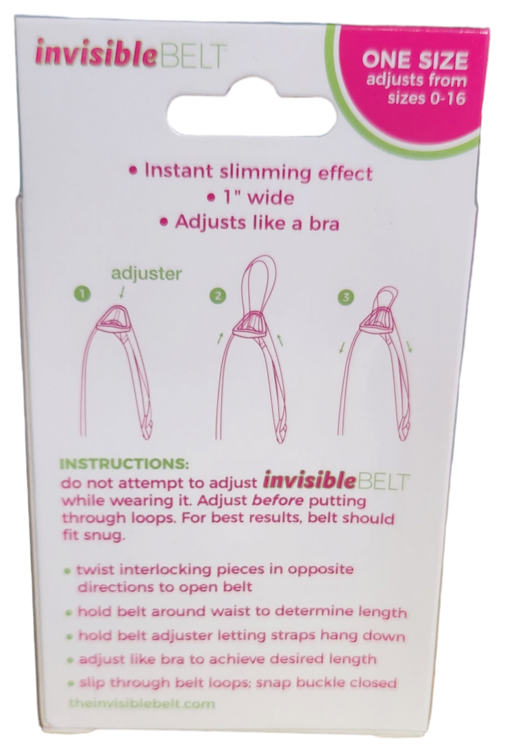 Invisible Belt Flattering & Functional 0-16