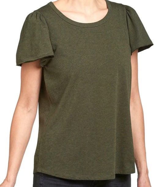 Philosophy Women's Flutter Sleeve Scoop Neck Shirt