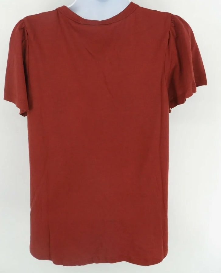 Philosophy Women's Flutter Sleeve Scoop Neck Shirt