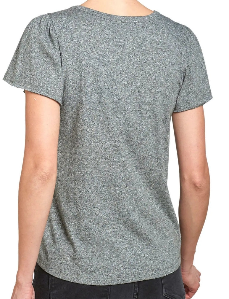 Philosophy Women's Flutter Sleeve Scoop Neck Shirt