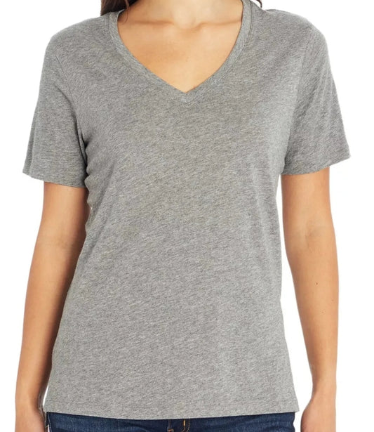 Eddie Bauer Women's Short Sleeve V-Neck Soft T-Shirt w/ Side Slits