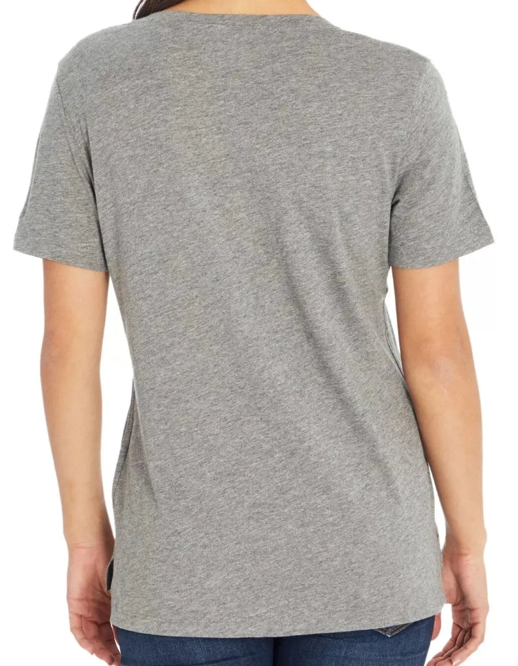 Eddie Bauer Women's Short Sleeve V-Neck Soft T-Shirt w/ Side Slits