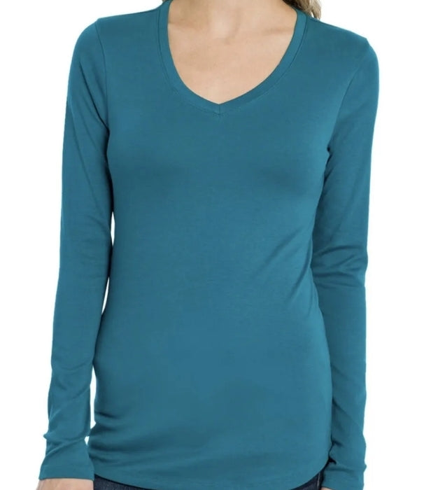 Eddie Bauer Women's Long Sleeve V-Neck T-shirt Size Small
