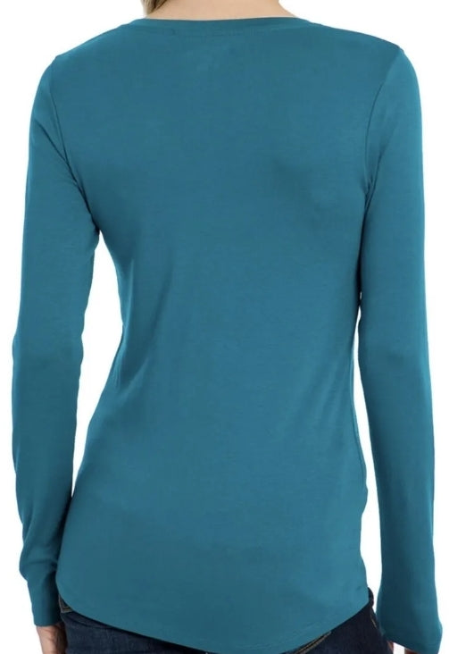 Eddie Bauer Women's Long Sleeve V-Neck T-shirt Size Small