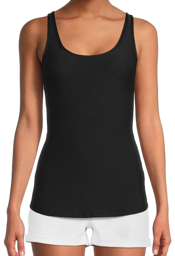 No Boundaries Juniors' Scoop Neck Tank Top