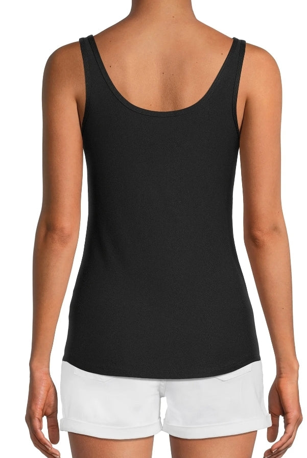 No Boundaries Juniors' Scoop Neck Tank Top