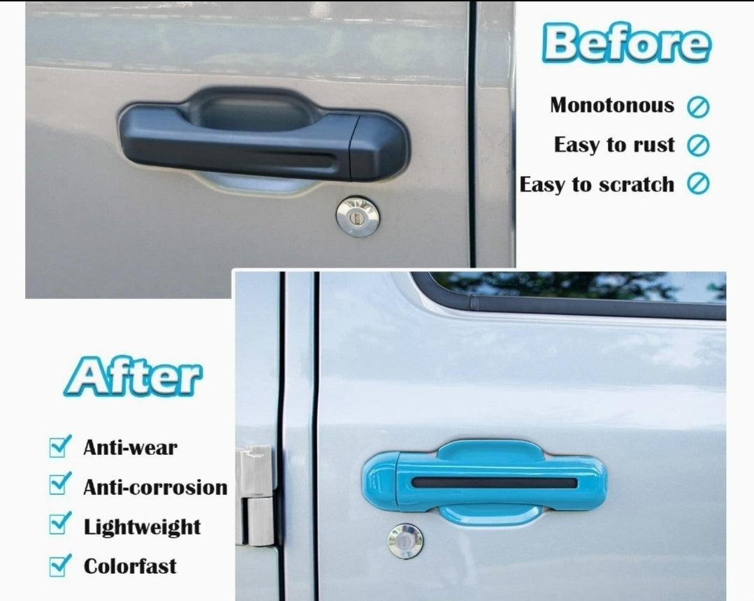 Bonbo Door Handle Bowl Trims + Door & Tailgate Handle Inserts Trim Kit Exterior