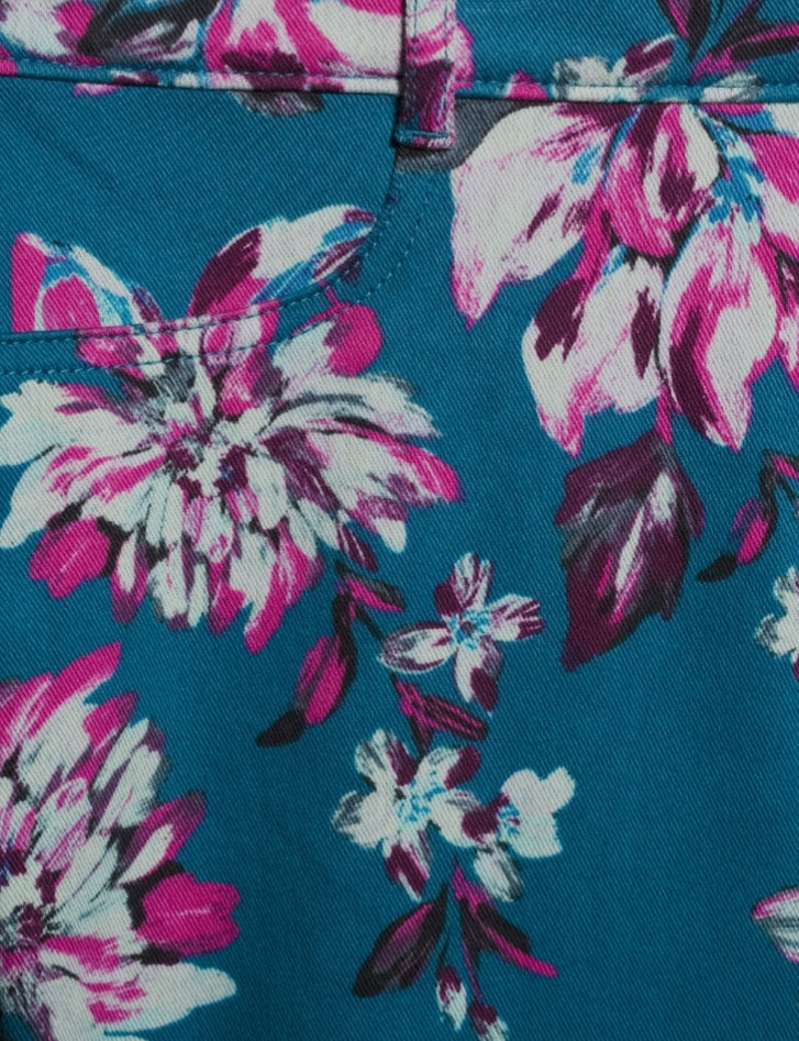 Time and Tru High-Rise Stretch Fitted Floral Jegging Size Large (12-14)