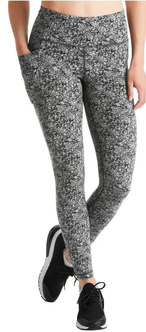 Member's Mark Women's High Rise Jacquard Textured Legging w/ Side Pockets