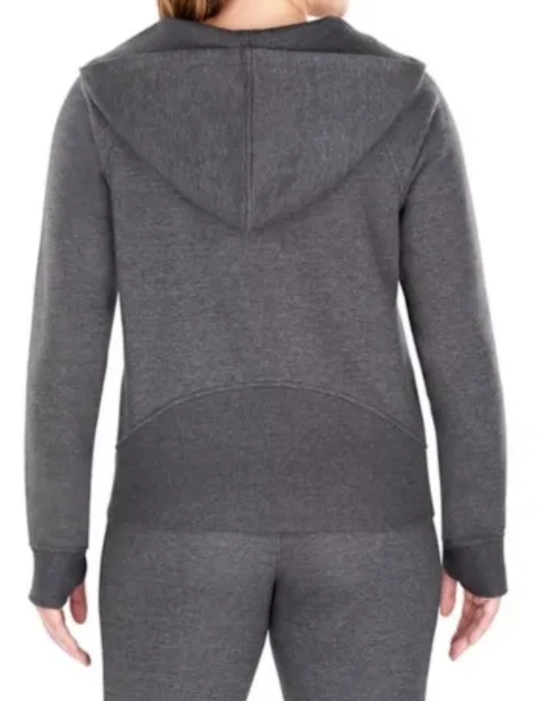 Members Mark Women's Ribbed Half Zip Hoodie With Kangaroo Pocket