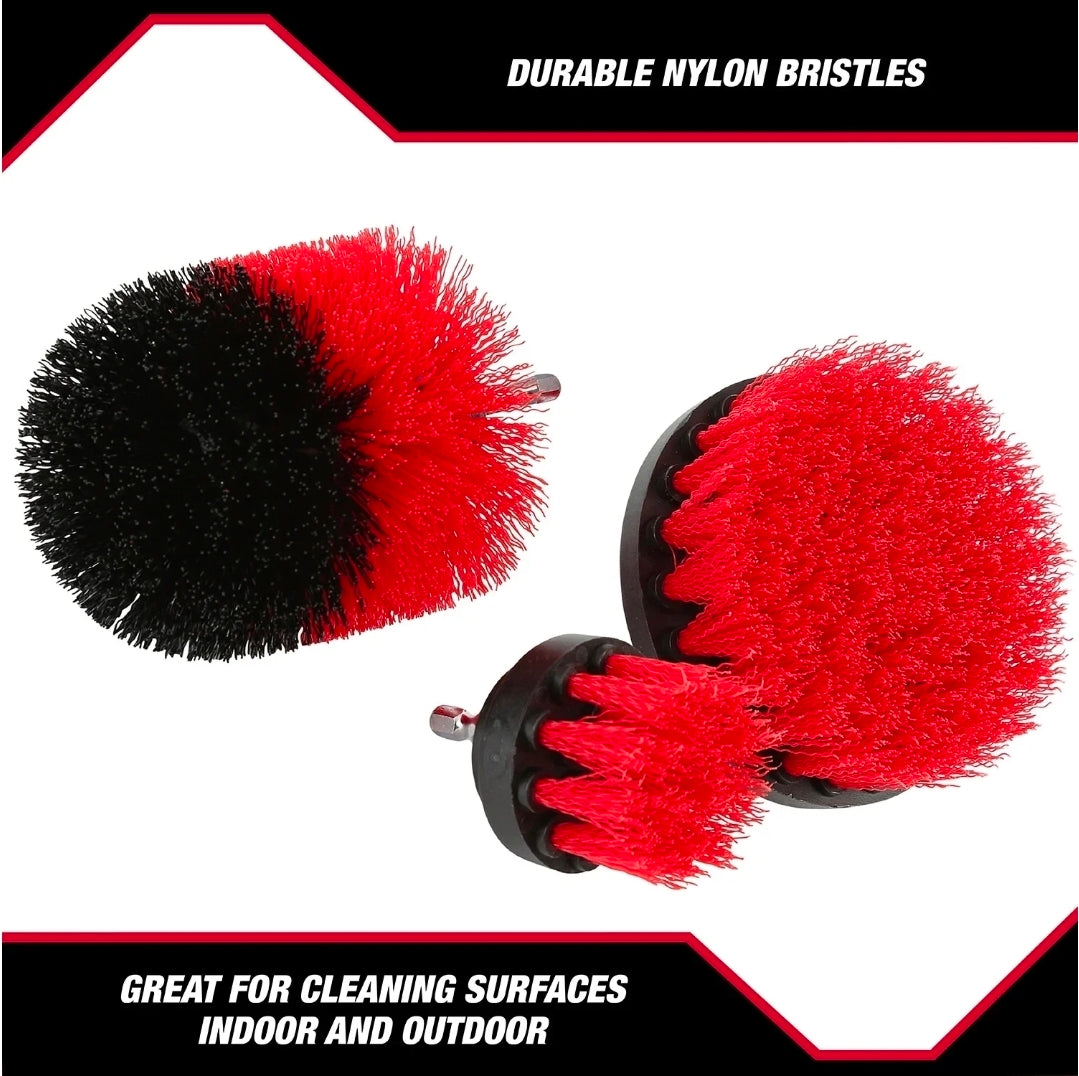 Hyper Tough 4 Piece Scrub Brush Cleaning Set