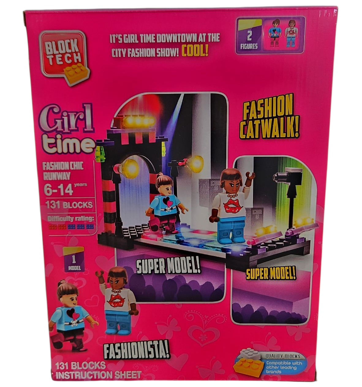 Girl Time Fashion Chic Runway Building Set Block Tech