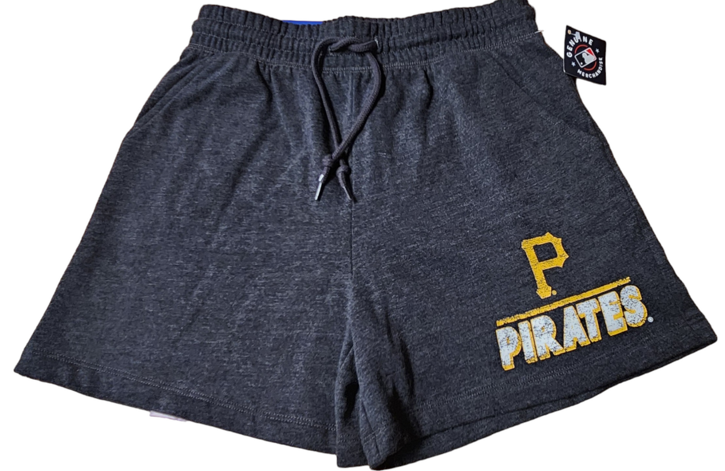 Campus Lifestyle MLB Pittsburgh Pirates Distressed Logo Sweat Shorts