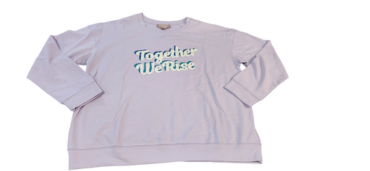 Brushed Together We Rise Orchid Petal Long-sleeve Top