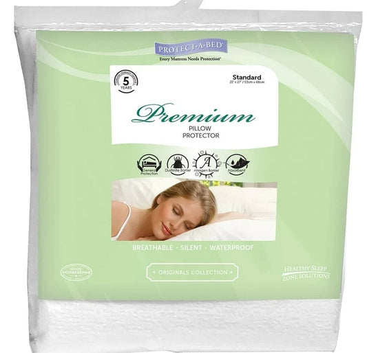 Protect-a-Bed  Premium Pillow Protector, breathable, waterproof Standard 21x27