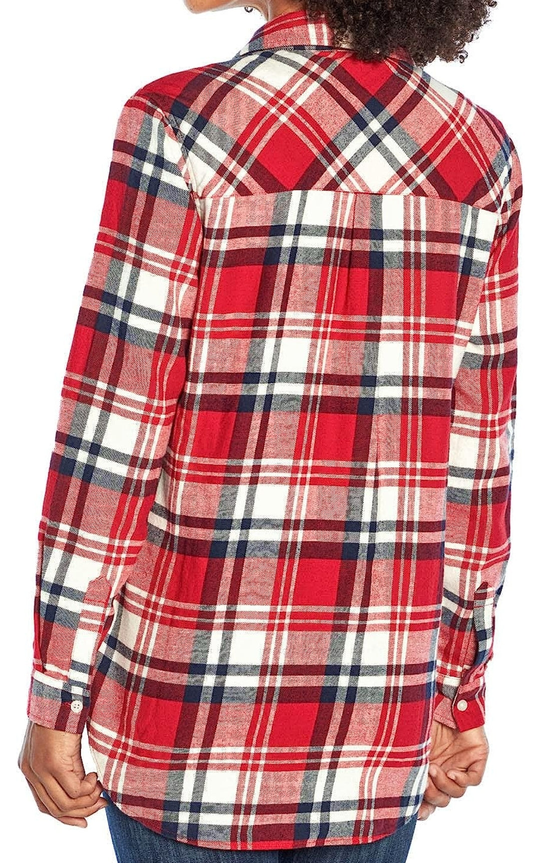 GAP Women's Plaid Boyfriend Flannel Shirt