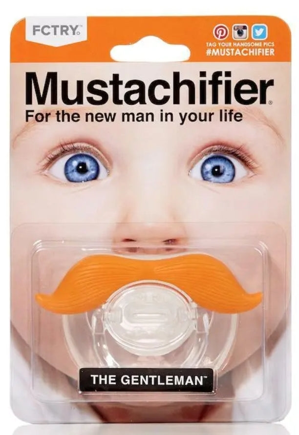 Mustachifier The Gentleman Mustache Pacifier Funny Baby Silicone Binkie