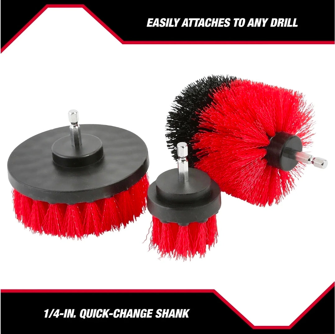Hyper Tough 4 Piece Scrub Brush Cleaning Set